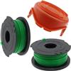 Txdzking 2 bobine di filo per decespugliatore, 1 copertura per bobina compatibile con Black and Decker GL7033 GL8033 GL9035, 6 m x 2 mm A6482 standard di ricambio per bobina di alimentazione