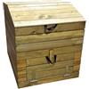 Habitat et Jardin Compostiera in legno 500L Douglas 80 x 80 x 85 cm