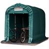TOOLPORT Tenda Garage 1,6 x 2,4m Tenda Capannone in PVC 800 N e Stabile Costruzione in Acciaio Verde