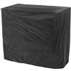 Bordfly Copertura nera impermeabile per barbecue, in robusto poliestere, con protezione UV e design antivento, per esterni (80 x 66 x 100 cm)