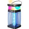 7JI Lampada Antizanzare Solare con LED Colorati,Lampada Antimosche Ricaricabile Adatto a Donne in Gravidanza,Neonati e Animali Domestici,Luce Antizanzare Senza Fili Impermeabile per Interno ed Esterno