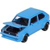 Majorette - Auto Vintage - Auto giocattolo VW Golf MK1 Scala 1:64 (7,5 cm), con scheda di collezione, modello di auto per bambini a partire da 3 anni, trasparente