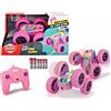 Dickie Toys Pink Drivez RC Candy Flippy - Auto giocattolo telecomandata, rotazione e flip, con telecomando, fino a 8 km/h, illuminata, per ragazzi e ragazze, dai 6 anni in su, 28 cm, colore: