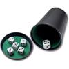 Noris 606152776 - Set di 6 cubi, set di dadi versatili per giocatori dai 3 anni in su, verde