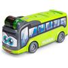 Dickie Toys ABC Flixbus (22 cm), autobus giocattolo per bambini a partire da 1 anno, ruota libera, tamburo a sonaglio girevole con indicatore di bersaglio, porta apribile, elemento scorrevole