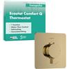 hansgrohe Ecostat Comfort Q - Miscelatore termostatico incasso, Rubinetto termostatico con blocco di sicurezza (SafetyStop) a 40° C, Termostato, 1 utenza, oro lucido, 33712990