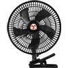 Generic Ventilatore auto 25 cm DC Clip - Oscillazione automatica sigaro | 12 V 24 V portatile raffreddamento camion camper SUV | 3 velocità rotativa 2 porte USB Ventilazione 360°