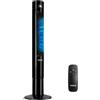 YASHE Ventilatore a torre 110 cm silenzioso con telecomando, 28 dB senza pale, oscillazione 85°, timer 12h, 3 modalità e 3 velocità, LED, per camera da letto, soggiorno e ufficio