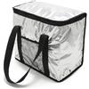 ZYWUOY Borsa termica isolata di grande capacità, perfetta per picnic all'aperto e campeggio, conservazione di cibi e bevande, 16 L e 26 L (nero 8L)