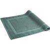 herzbach home Tappetino da Bagno 50x80 cm | 100% cotone | Tappetino Doccia | 1000g/m² | Verde Oceano
