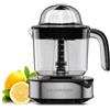LUUKMONDE - Spremiagrumi elettrico con due coni, grande capacità 1,2 l, spremiagrumi arancione in acciaio inox, potente spremiagrumi elettrico con luce LED