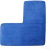 TAOZHUGONG Tappeto da bagno a forma di L, per doccia angolare, multiuso, antiscivolo, ad asciugatura rapida, ad angolo, a forma di L, blu reale