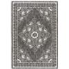 Mazovia Tappeti - Grigio Tappeto per Esterni,Interni Cornice, Vegetale, Vintage - Balcone, Terrazza, Patio, Padiglione, Cucina - Pile Corto Rettangolo Certificato OEKO-TEX® Impermeabile - 140 x 200 cm