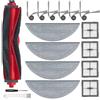 S YTALAND Ytaland Ricambi accessori per aspirapolvere robot Roborock Q10 S5/Q10 S5+/Q10 X5/Q10 X5+ (1 spazzola principale, 6 spazzole laterali, 4 filtri Hepa, 4 tamponi tergicristalli)
