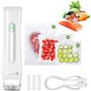 Acmeenjoy Macchina Sottovuoto per Alimenti, Sottovuoto Alimenti Portatile con 20 Sacchetti Sottovuoto Riutilizzabili, Macchina Sottovuoto per la Cottura Sottovuoto e la Conservazione Degli Alimenti