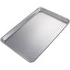 Girftong Teglia da forno in lega di alluminio, resistente, rettangolare, con bordi arrotolati, antiruggine, per pane, torte, biscotti, tostatura, 45 x 33 cm
