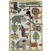 RugVista Zoo Handtufted, Tappeto per bambini, 120 x 180 cm, Rettangolare, Pelo medio, Cameretta, Lavabile solo a secco, Senza sostanze chimiche pericolose, Chiaro Blu /