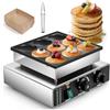 CGOLDENWALL 9 Fori Macchina Per Pancake Olandese, con Rivestimento Antiaderente, Timer 0-5 min e Temperatura Regolabile 50-300℃, Mini Dutch Pancake Maker per Dorayaki, Poffertjes, Muffin