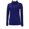 ANALILI Top Collo Alto Maniche Lunghe Blu Reale Taglia L 430J10 Nuovo