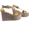 Alberto Fermani Sandali Wedge In Pelle Toffy Sella Da Donna Taglia 10.5 NWD