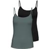 ONLY Onllove Singlet 2Pack Jrs Noos, Nero, L