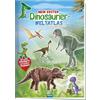 TROTSCH TRÖTSCH - Mein erster Dinosaurier Weltatlas | Farbenfroher Dino Kinderatlas mit spannenden Fakten, Stickern und Poster mit Dino-Fundorten. Dinosaurier ... Stickerbuch Beschäftigungbuch Lernbuch