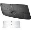 LUWU Parasole Parabrezza Compatibile con Jeep Avenger 2023-2025 2026 EV Hybrid Ombrello Parasole Auto Pieghevole Anti UV Protezione dal Calore Riduzione Temperatura Interna, Accessori Avenger