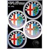 Alfa Romeo 21815 Adesivi Ufficiali 4 Loghi Anni 80 da 48 mm