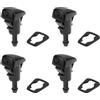 LT Easiyl 4 Pezzi Ugelli Lavavetri Anteriori Per Auto Con Rondelle 5113049AA Compatibile Con Dodge Compatibile Con Ram 1500 2500 11-17
