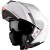DOBLE XX MT Helmet Casco Abatible Genesis Taglia M ( 57/58) Bianco Lucido con omologazione 22.06