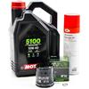 Gazoobike Kit di manutenzione cambio olio standard per YAMAHA YZF-R6 600 dal 1999 al 2002 - MTL 5100 10W40 4L