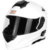 Origine Helmets 204271718100004 Delta Solid Casco Apribile con Bluetooth Integrato, Bianco, M