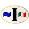 4R Quattroerre.it Quattroerre 130 Sticker I con bandiera Italia ed Europa