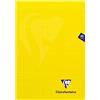 Clairefontaine 343101C Un Quaderno Agrafé Mimesys giallo - A4 21x29, 7 cm - 48 pagine quadretti grandi - Carta bianca 90 g - copertina in polipropilene