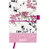 Herlitz - Taccuino a righe my.book, motivo: Ladylike Bloom, formato A5, copertina rivestita in lino, 96 fogli