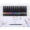 Pentel Pennarelli punta pennello Astuccio con 12 pennarelli - Brush Sign Pen Artist per Lettering