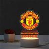 hsyomgcs Luce notturna USB per tifosi di calcio, 3 colori cangianti a LED, altezza 21 cm, decorazione a tema squadra, regalo decorativo per tifosi del Liverpool, Manchester United, Manchester City