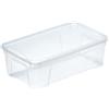 M home by Mazzei Mondex M-Home | Scatola portaoggetti in plastica trasparente con aperture + coperchio, 5,7 l, 35,5 x 21 x 12 cm, SPACE BOX | PLS612