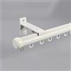 CMJYMX Bastone Per Tenda 70-600cm, Binario Per Tende A Muro, Aste Per Tende Scorrevoli Con Staffe In Alluminio, Binario Tenda Per Camera Da Letto, Soggiorno(White,13.5FT/410CM)