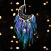 Dremisland Acchiappasogni con Luci Fatate Pipistrello Rosa Dream Catcher per Bambini Asilo Fatto a Mano Appeso a Parete Ornamento Festival Decorazione da Parete