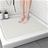 Pevfeciy Tappeto antiscivolo vasca 60x60 cm Semplice Tappeto doccia antiscivolo PVC morbido e confortevole Tappetino doccia antiscivolo Alta permeabilità