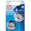 Prym Bottoni A Pressione da Cucire 2 Pezzi, Diametro: 30 mm, Nero