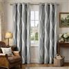 YUJOQUP Tende Oscuranti per Interni 2 Pezzi, Tenda Termica Isolante Freddo e Caldo, Tenda Oscurante per Porte, Tende Camera da Letto Moderne con Anelli (Grigio Chiaro, 100 x 270 cm)