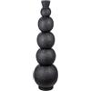 Casablanca modernes Design Casablanca Vaso decorativo grande da pavimento - Moderno Vaso XL in ferro - Decorazione soggiorno Vaso per erba della pampa fiori - Colore: nero altezza 76 cm