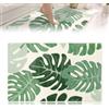 Calkkrer Tappeto da Bagno Antiscivolo Verde, 50 x 80 cm Tappeto da Bagno Lavabile, Piccolo Tappeto per Doccia, Vasca, Interno Porta, Decorazione, Bath Mat