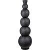 Casablanca modernes Design Casablanca Vaso decorativo grande da pavimento moderno XXL in ferro - decorazione soggiorno vaso per erba della pampa fiori - Colore: nero altezza 87 cm