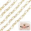 Beebeecraft 16.4 Piedi/5M Catene A Maglia A Cuore Catene Portacavi in Ottone Placcato Oro 18K per La Creazione di Gioielli con Collana di Braccialetti, 3x5x0.5mm