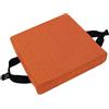 Waigg Kii - Cuscini per sedie con fibbia antiscivolo, cuscini quadrati antiscivolo per sedie da pranzo, cuscini per sgabelli da giardino/interni/casa/cucina (25 x 25 x 3 cm, Arancione)
