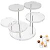 Wenrou Supporti Rotondi In Acrilico per Cupcake di Alta Qualità, Espositore Profumi, Espositore in Acrilico Smerigliato, Figure Pop Ripiano, Dessert Cosmetici e Artigianato, per Rossetto, Collezionismo