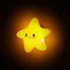 ZKLiLi Lampada carina a forma di stella, 3 colori + tocco + luce notturna in silicone per bambini, luci notturne a forma di stella per la stanza del bambino, decorazioni per la camera delle ragazze